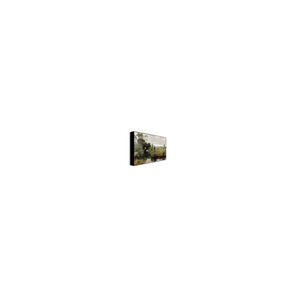 Trademark Fine Art David Faraquharson 'Off Fishing' Canvas Art, 14x24 - BL0513-C1424GG