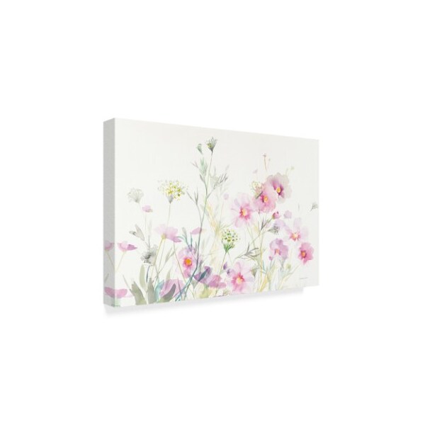 Trademark Fine Art Danhui Nai 'Queen Annes Lace and Cosmos' Canvas Art, 12x19 - WAP02657-C1219GG