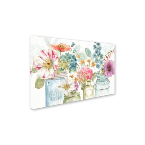 Trademark Fine Art Lisa Audit 'Rainbow Seeds Flowers X' Canvas Art, 12x19 - WAP0500-C1219GG