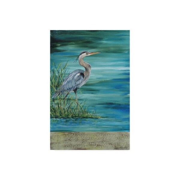 Trademark Fine Art Jean Plout 'Great Blue Heron' Canvas Art, 22x32 - ALI30073-C2232GG
