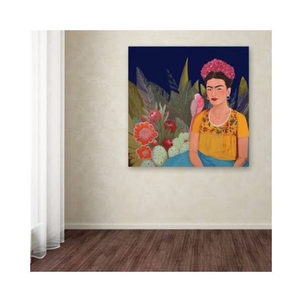 Trademark Fine Art Sylvie Demers 'Frida A Casa Azul Revisitated' Canvas Art, 24x24 - ALI15162-C2424GG