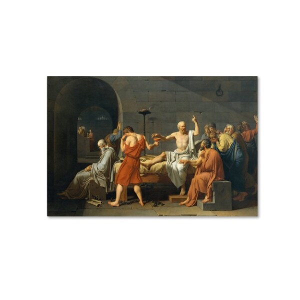 Trademark Fine Art David 'The Death Of Socrates' Canvas Art, 22x32 - AA00249-C2232GG