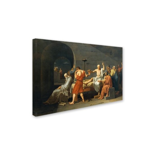 Trademark Fine Art David 'The Death Of Socrates' Canvas Art, 22x32 - AA00249-C2232GG