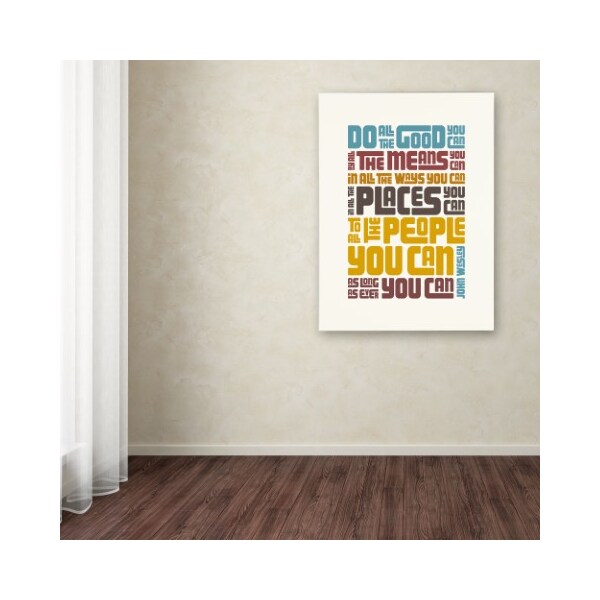 Trademark Fine Art Megan Romo 'Do Good III' Canvas Art, 14x19 - MR0151-C1419GG