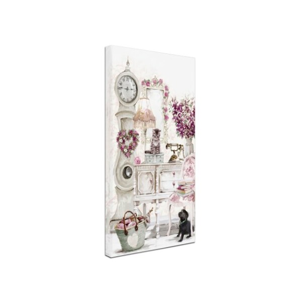 Trademark Fine Art The Macneil Studio 'Clock Kitten' Canvas Art, 12x24 - ALI9074-C1224GG