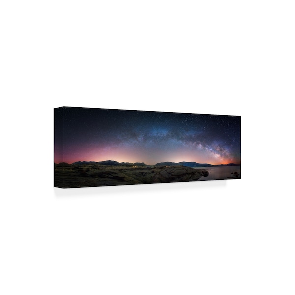 Trademark Fine Art Darren White Photography 'Late Night Milky Way Show copy' Canvas Art, 6x19 - ALI46532-C619GG