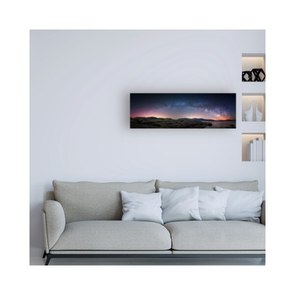 Trademark Fine Art Darren White Photography 'Late Night Milky Way Show copy' Canvas Art, 6x19 - ALI46532-C619GG