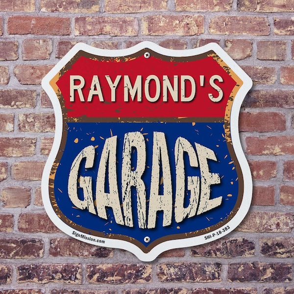 Signmission Raymond's Garage, 12 Inch X 12 Inch, Aluminum Metal Sign - SHI-A-12-383-RAYMOND