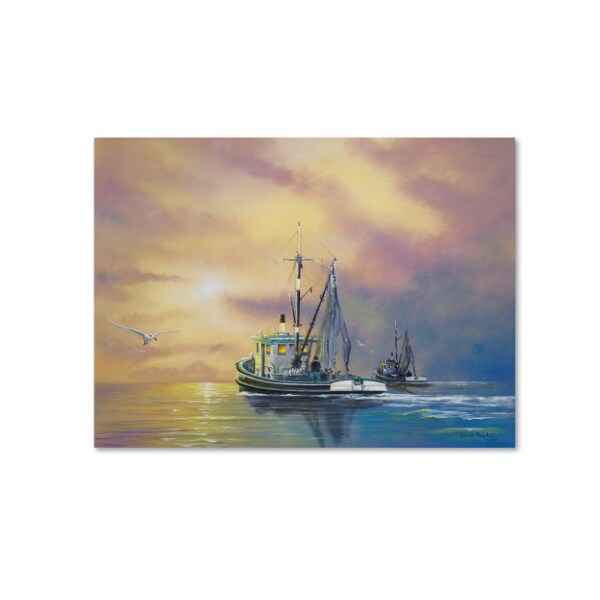 Trademark Fine Art Geno Peoples 'Work On The Water' Canvas Art, 35x47 - ALI19569-C3547GG