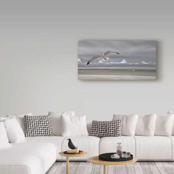 Trademark Fine Art Yvette Depaepe 'Seaside Mood' Canvas Art, 10x19 - 1X07177-C1019GG
