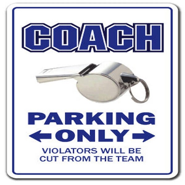 Amistad 7 in. Coach Decal - Parking Decals Sports Sport Football Baseball Soccer - AM3924573