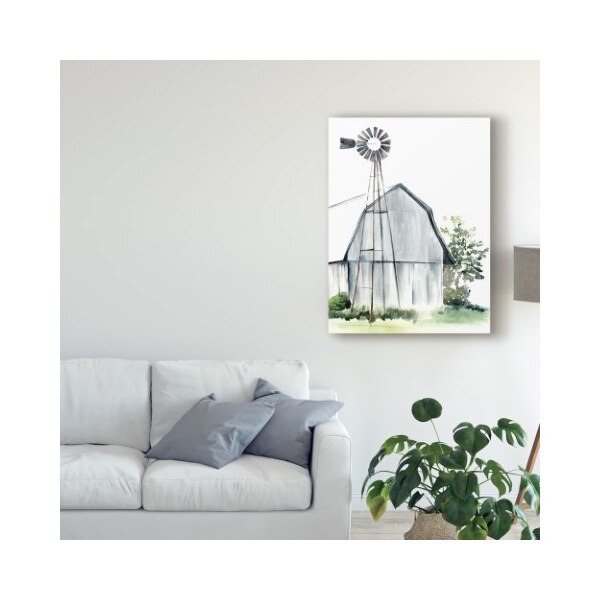 Trademark Fine Art Jennifer Paxton Parker 'Watercolor Barn I' Canvas Art, 14x19 - WAG08855-C1419GG