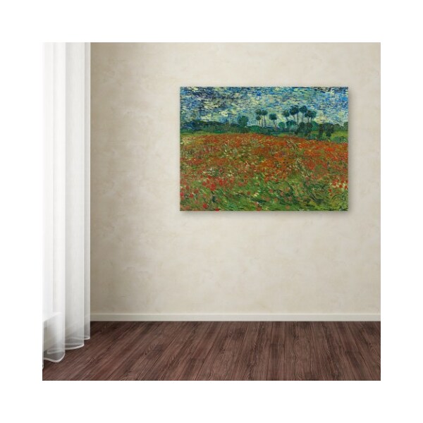 Trademark Fine Art Van Gogh 'Poppy Field' Canvas Art, 35x47 - AA00908-C3547GG