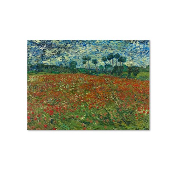 Trademark Fine Art Van Gogh 'Poppy Field' Canvas Art, 35x47 - AA00908-C3547GG