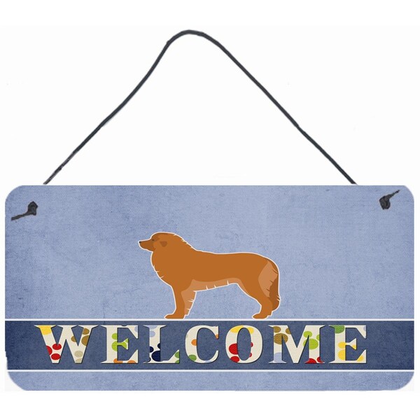 Carolines Treasures Leonberger Welcome Wall or Door Hanging Prints - BB5562DS812