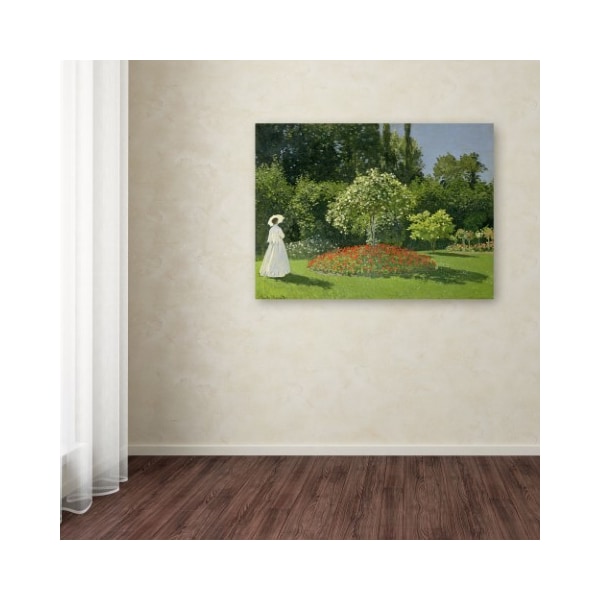 Trademark Fine Art Claude Monet 'Jeanne Marie Lecadre in the Garden' Canvas Art, 18x24 - BL01175-C1824GG