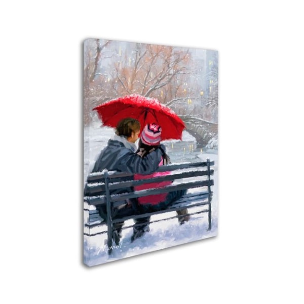 Trademark Fine Art The Macneil Studio 'Couple On Bench' Canvas Art, 18x24 - ALI8510-C1824GG