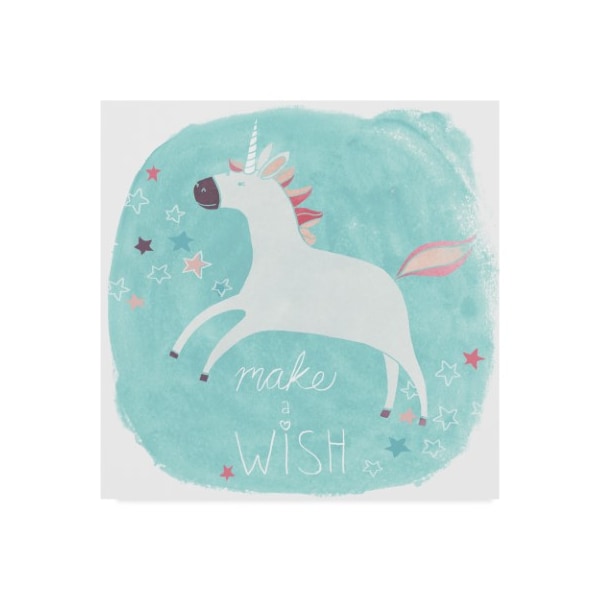 Trademark Fine Art June Erica Vess 'Magic Unicorn Squad Ii' Canvas Art, 14x14 - WAG09188-C1414GG
