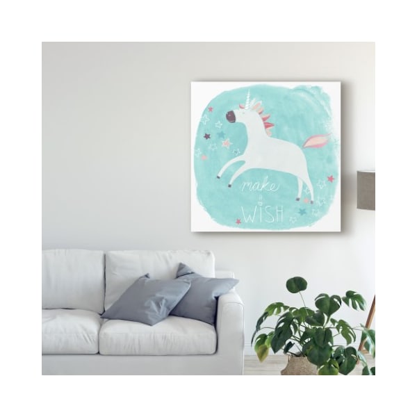 Trademark Fine Art June Erica Vess 'Magic Unicorn Squad Ii' Canvas Art, 14x14 - WAG09188-C1414GG