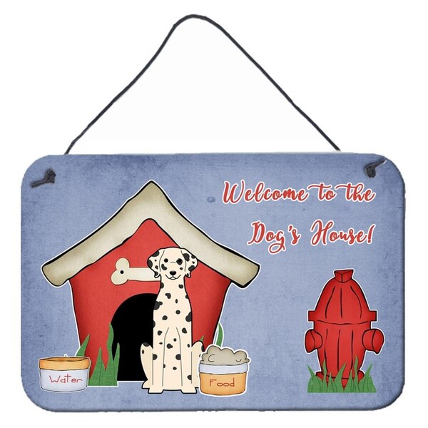 Carolines Treasures Dog House Collection Dalmatian Wall or Door Hanging Prints - BB2851DS812