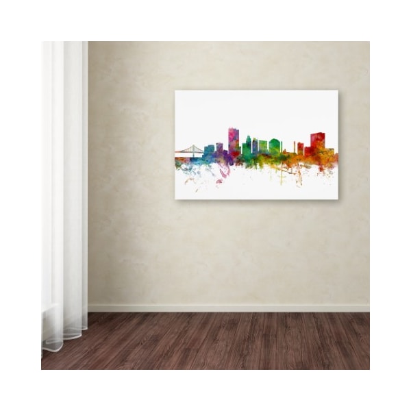 Trademark Fine Art Michael Tompsett 'Toledo Ohio Skyline' Canvas Art, 30x47 - MT0564-C3047GG