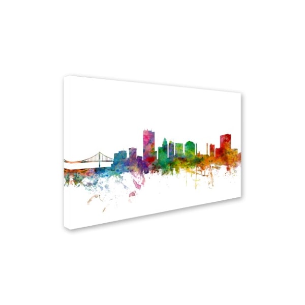 Trademark Fine Art Michael Tompsett 'Toledo Ohio Skyline' Canvas Art, 30x47 - MT0564-C3047GG