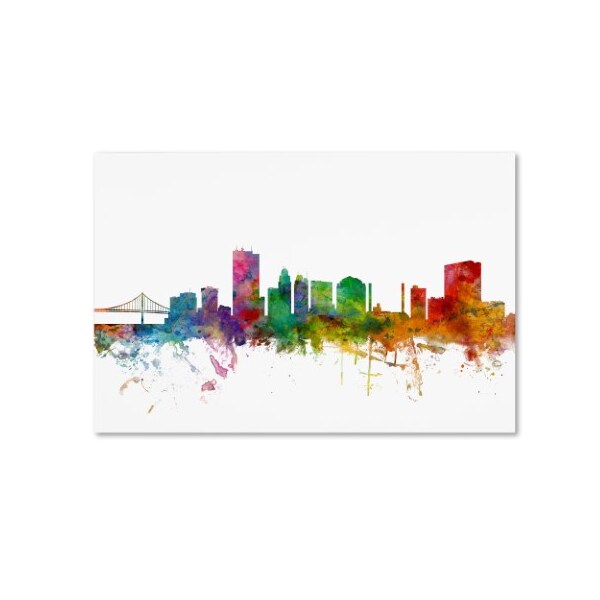 Trademark Fine Art Michael Tompsett 'Toledo Ohio Skyline' Canvas Art, 30x47 - MT0564-C3047GG