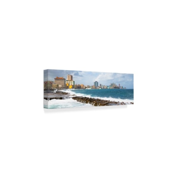 Trademark Fine Art Philippe Hugonnard 'Malecon Wall of Havana 1' Canvas Art, 16x47 - PH00910-C1647GG