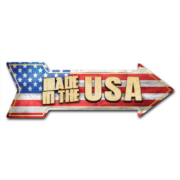 Signmission Made In The Usa Arrow Decal Funny Home Decor 18in Wide - D-A-999759