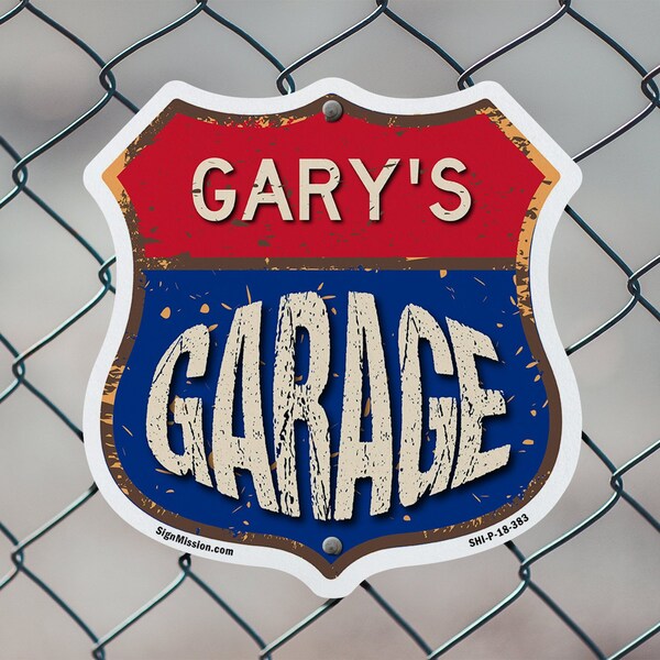 Signmission Gary's Garage, 6 inch X 6 inch, Plastic Sign, 2PK - SHI-P-2PACK-6-383-GARY