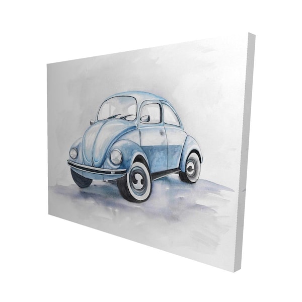 Fondo 16 x 20 in. Beetle Blue Car-Print on Canvas - FO2789131