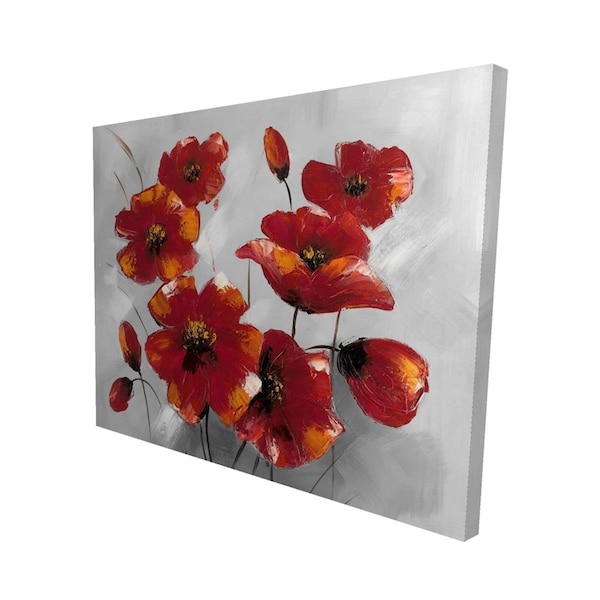 Begin Home Decor 16 x 20 in. Anemone Flowers-Print on Canvas - 2080-1620-FL8