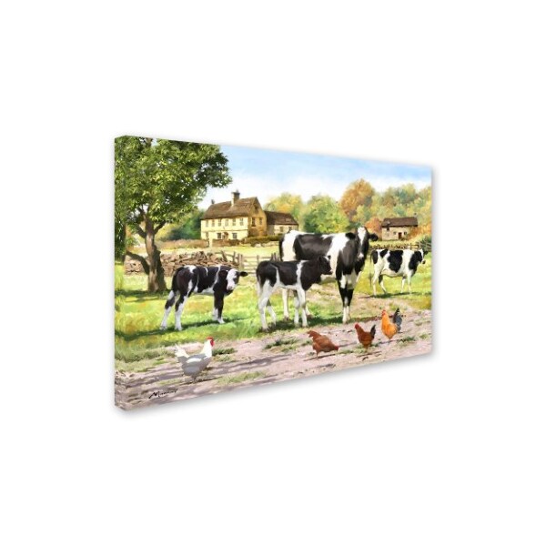 Trademark Fine Art The Macneil Studio 'Fresian Cows Landscape' Canvas Art, 16x24 - ALI8990-C1624GG
