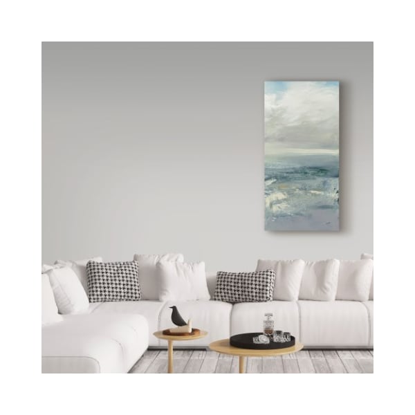 Trademark Fine Art Julia Purinton 'Waves Iii Muted' Canvas Art, 24x47 - WAP04698-C2447GG