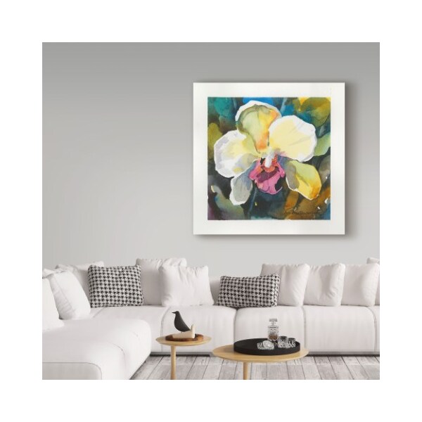 Trademark Fine Art Annelein Beukenkamp 'Elegance White Pink' Canvas Art, 35x35 - ALI38128-C3535GG