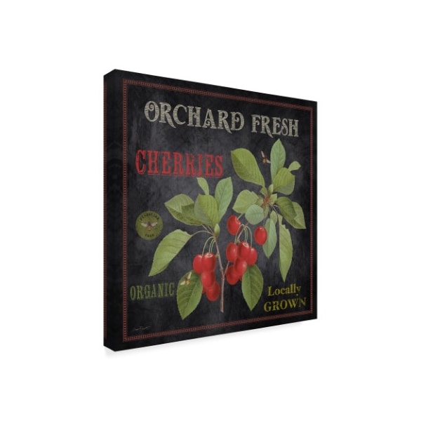Trademark Fine Art Jean Plout 'Orchard Fresh Cherries' Canvas Art, 35x35 - ALI37360-C3535GG