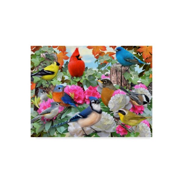 Trademark Fine Art Howard Robinson 'Small Birds' Canvas Art, 24x32 - ALI23950-C2432GG