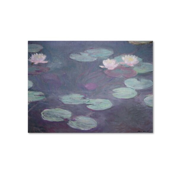 Trademark Fine Art Claude Monet 'Pink Lilies 1897-1899' Canvas Art, 14x19 - BL01383-C1419GG