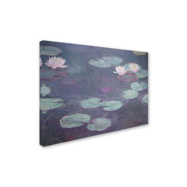 Trademark Fine Art Claude Monet 'Pink Lilies 1897-1899' Canvas Art, 14x19 - BL01383-C1419GG