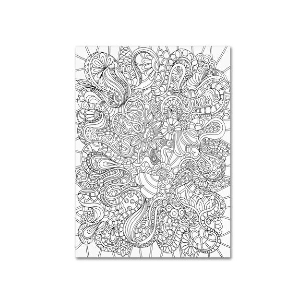 Trademark Fine Art Kathy G. Ahrens 'Mixed Coloring Book 44' Canvas Art, 35x47 - ALI3469-C3547GG
