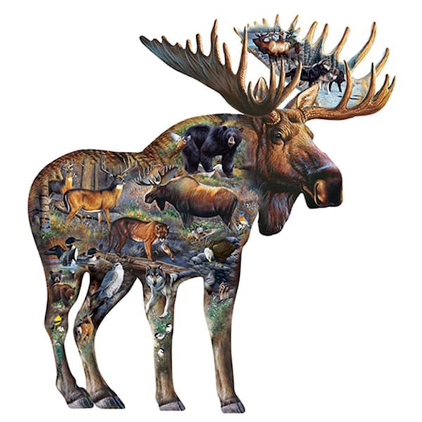 Amistad 14 in. Moose Nature Lover Novelty Sign - AM2677813
