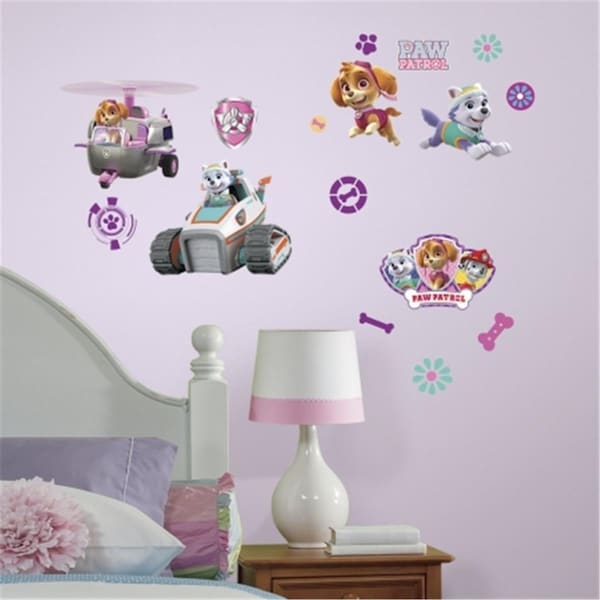 Roommates Roommates RMK3124SCS Paw Patrol Girl Pups Peel and Stick Wall Decals - RMK3124SCS