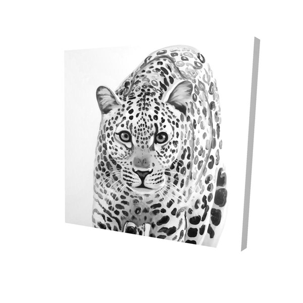 Fondo 12 x 12 in. Leopard Ready to Attack-Print on Canvas - FO3333147
