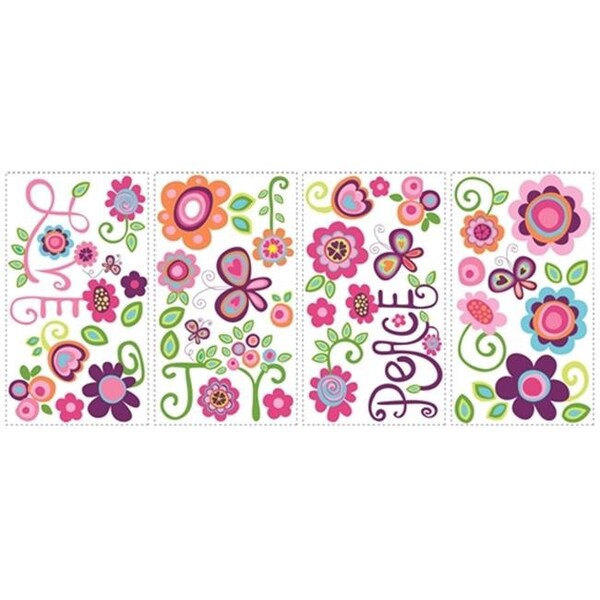 Roomates Roommate RMK1649SCS Love  Joy  Peace Wall Decals - RMK1649SCS