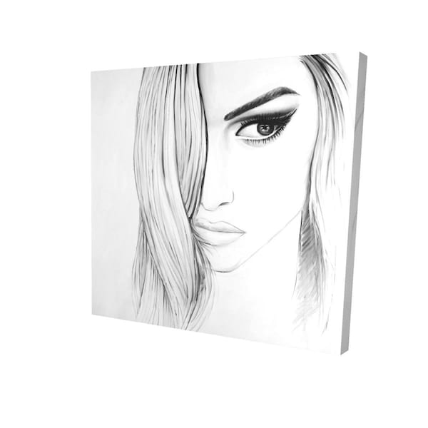 Fondo 16 x 16 in. Black & White Portrait-Print on Canvas - FO2792074