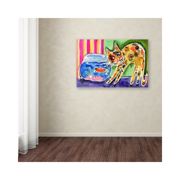 Trademark Fine Art Wyanne 'Are You Sure You Cant Come Out To Play' Canvas Art, 12x19 - ALI18203-C1219GG