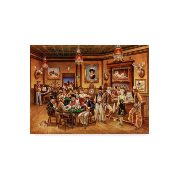 Trademark Fine Art Lee Dubin 'Western Saloon' Canvas Art, 14x19 - ALI42085-C1419GG