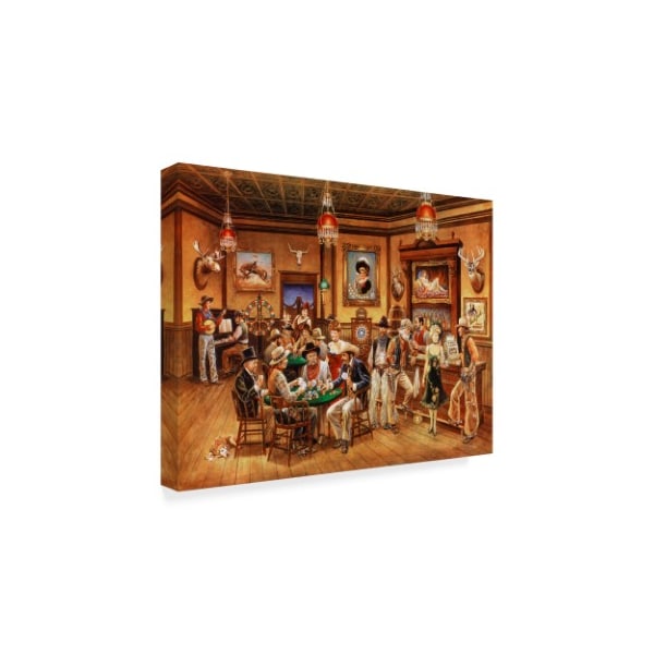 Trademark Fine Art Lee Dubin 'Western Saloon' Canvas Art, 14x19 - ALI42085-C1419GG
