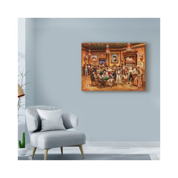 Trademark Fine Art Lee Dubin 'Western Saloon' Canvas Art, 14x19 - ALI42085-C1419GG