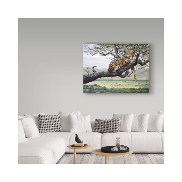 Trademark Fine Art Harro Maass 'Leopard In Tree' Canvas Art, 35x47 - ALI35558-C3547GG